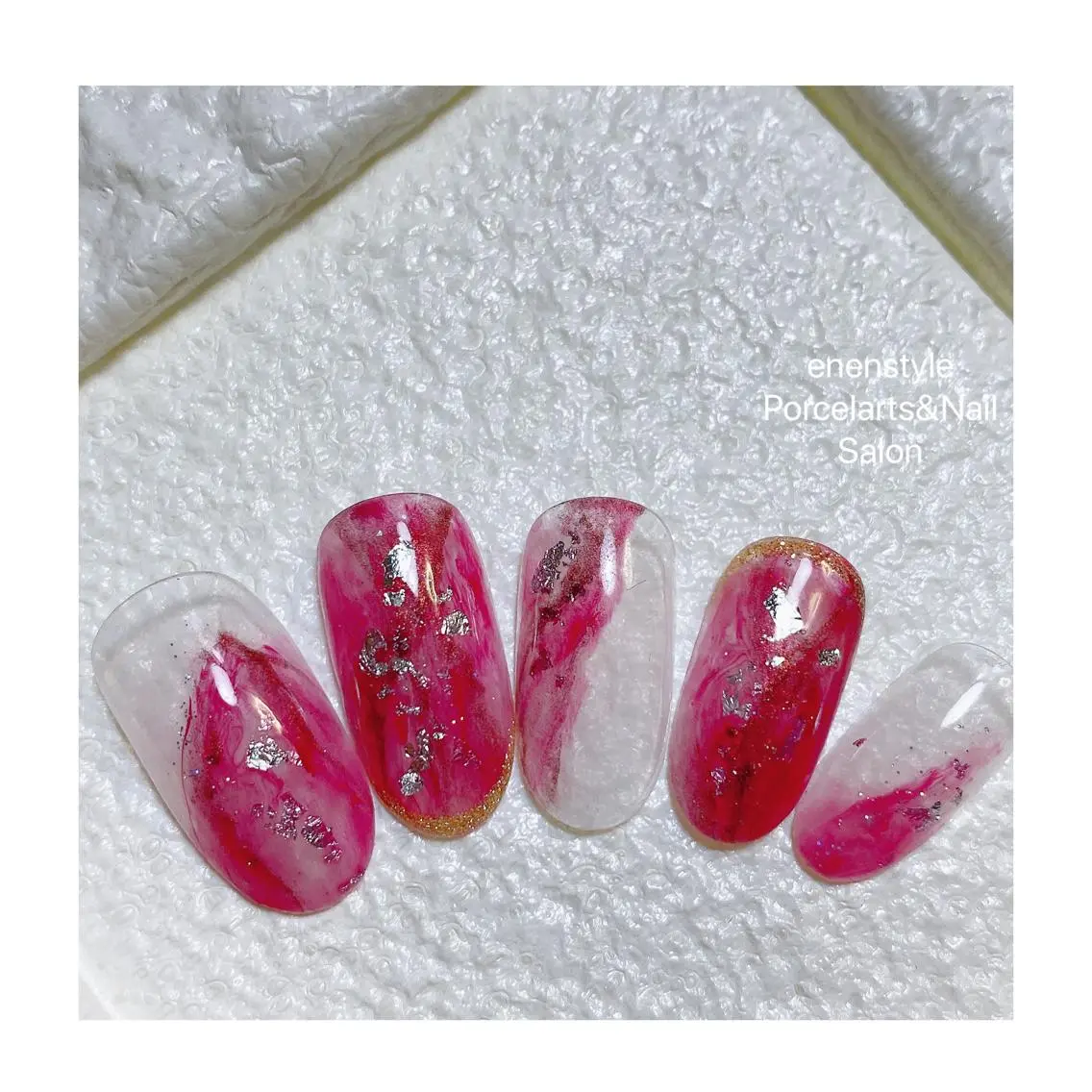 ミディアム ネイル 🐾enen style 🐾のネイルデザイン