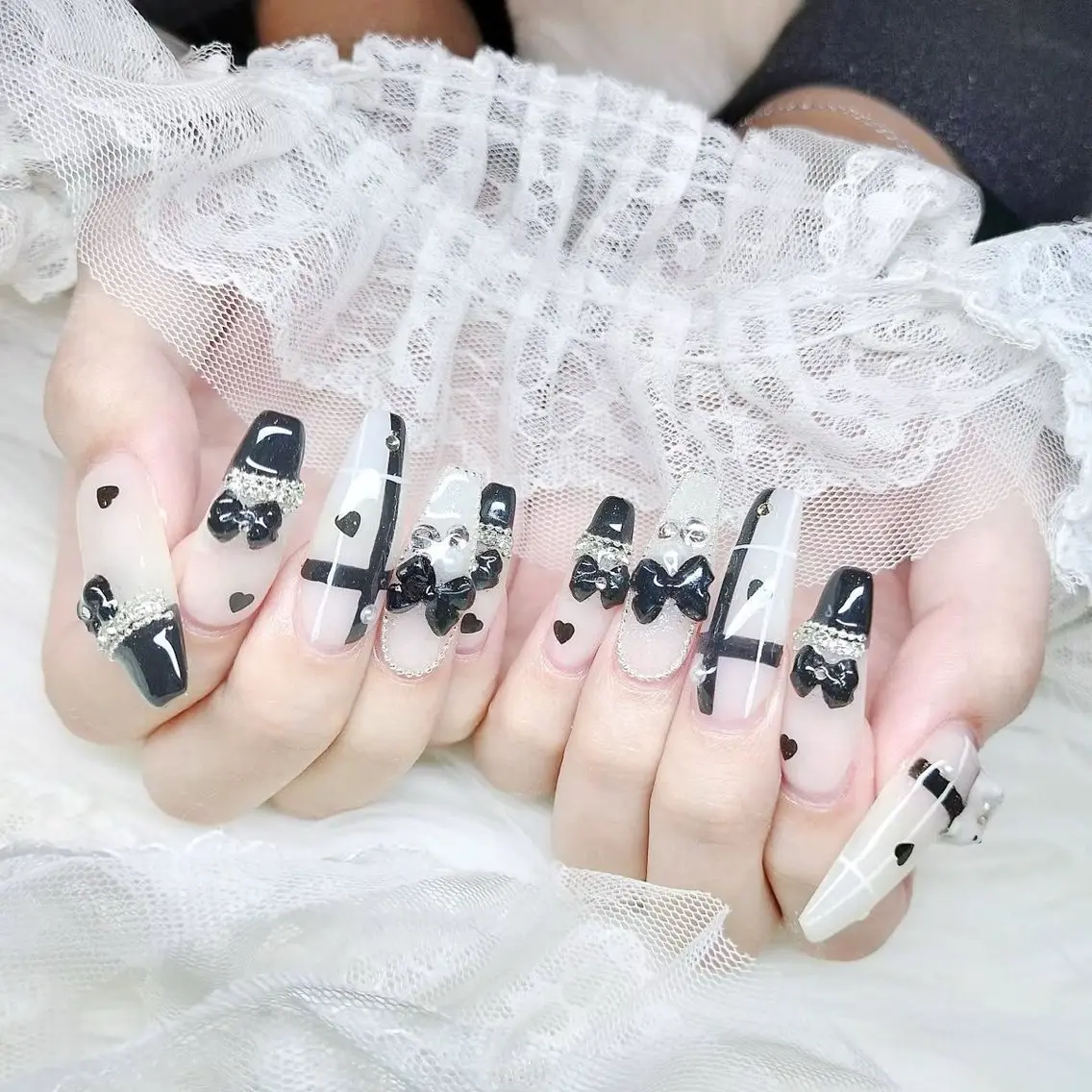ネイル アートネイル 長さ出し フラッシュネイル フレンチネイル ジェルネイル ハンドネイル kana nailのネイルデザイン
