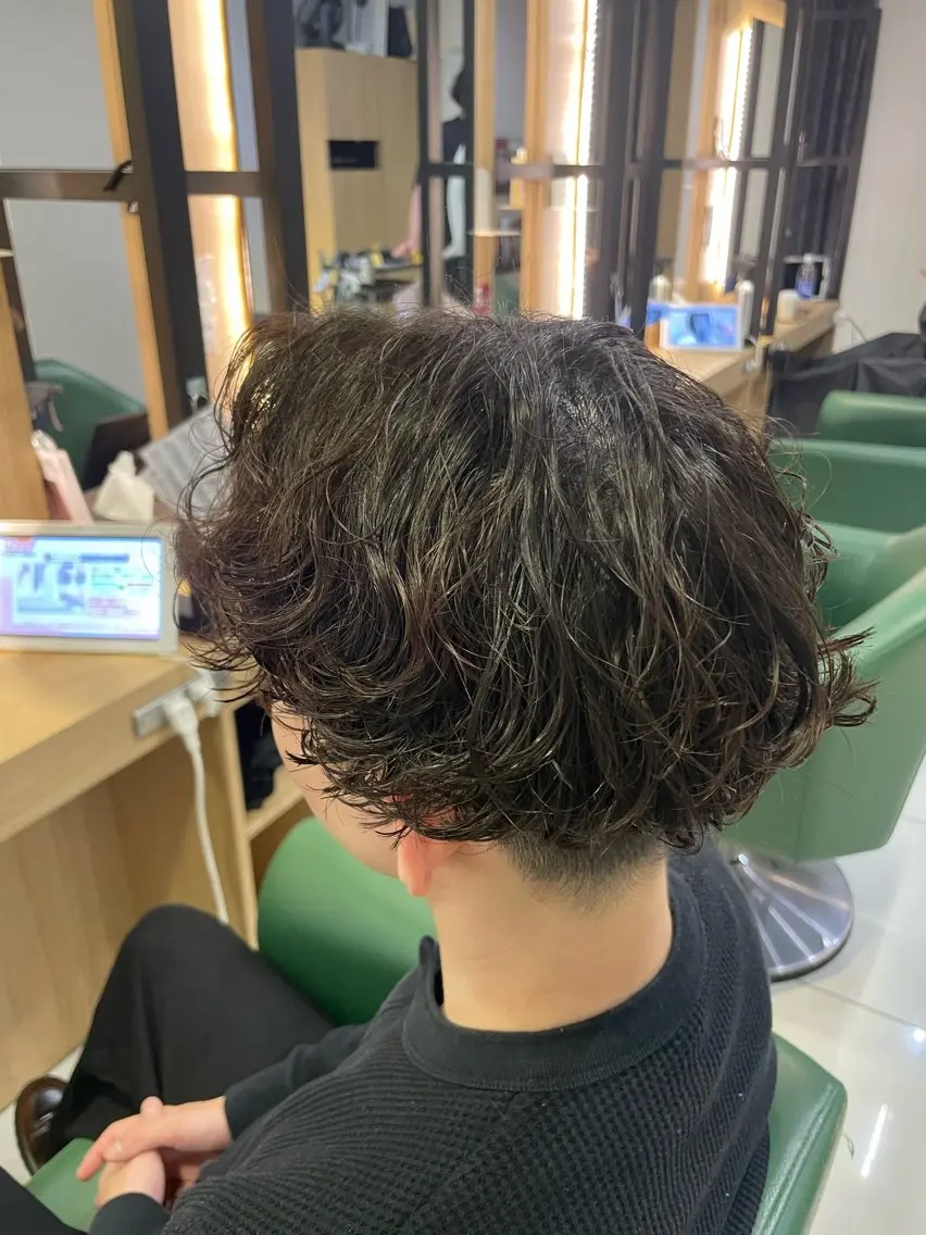 ショート パーマ メンズ カット パーマ Laciel両国店 ⭐️響⭐️のヘアスタイル