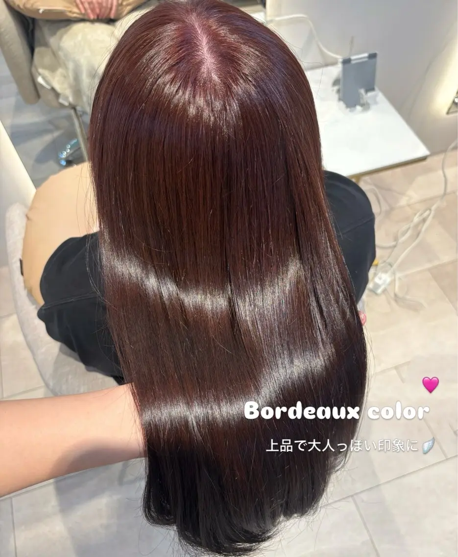 カラー ヘアカラー 下地 愛麗のヘアスタイル