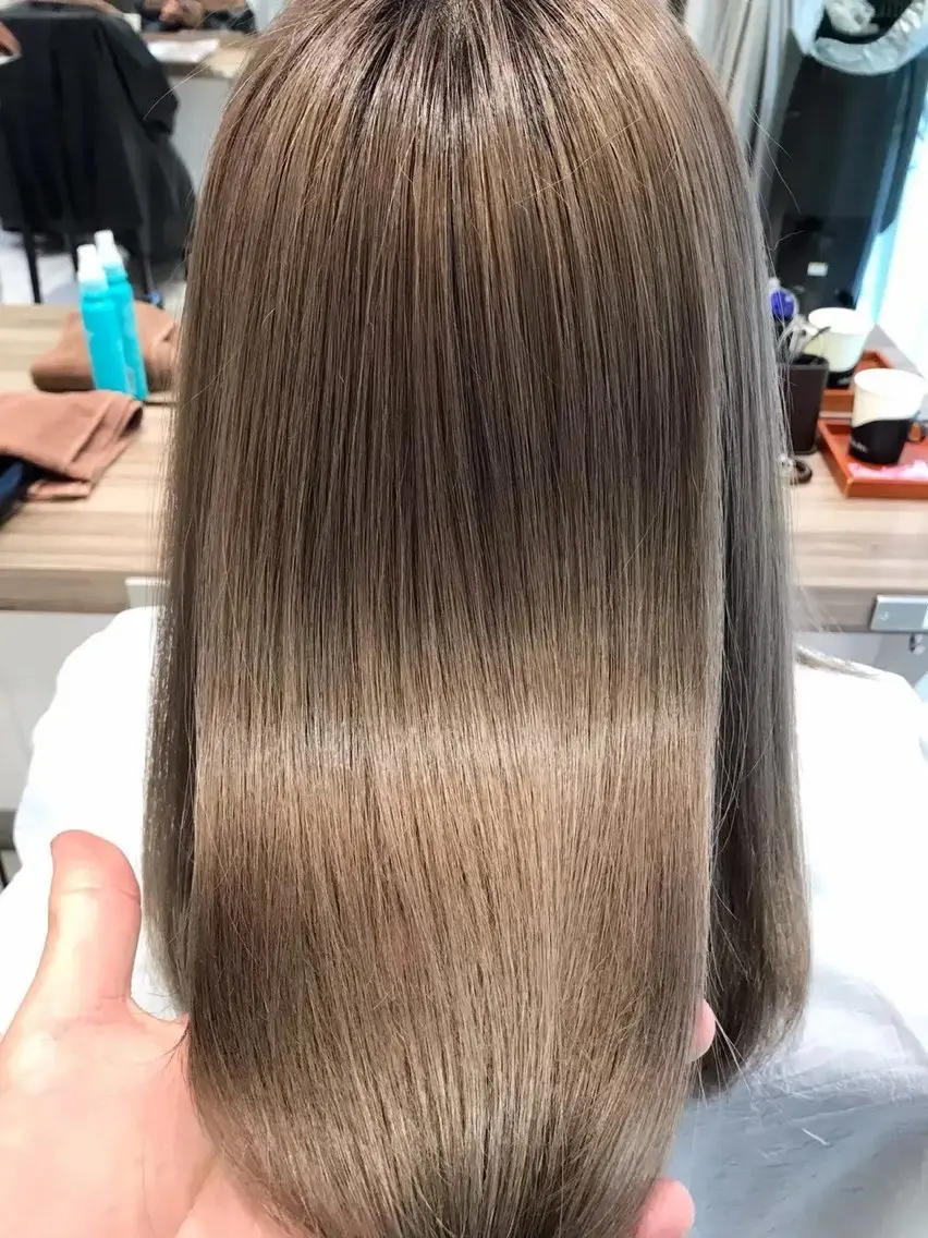 ロング カラー パーマ 🌨️Ash平井店 ハセベ🌨️のヘアスタイル