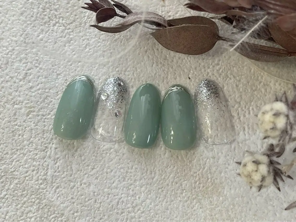 ネイル オーロラネイル フットネイル フレンチネイル ジェルネイル グラデーション ハンドネイル mogunail &blowのネイルデザイン