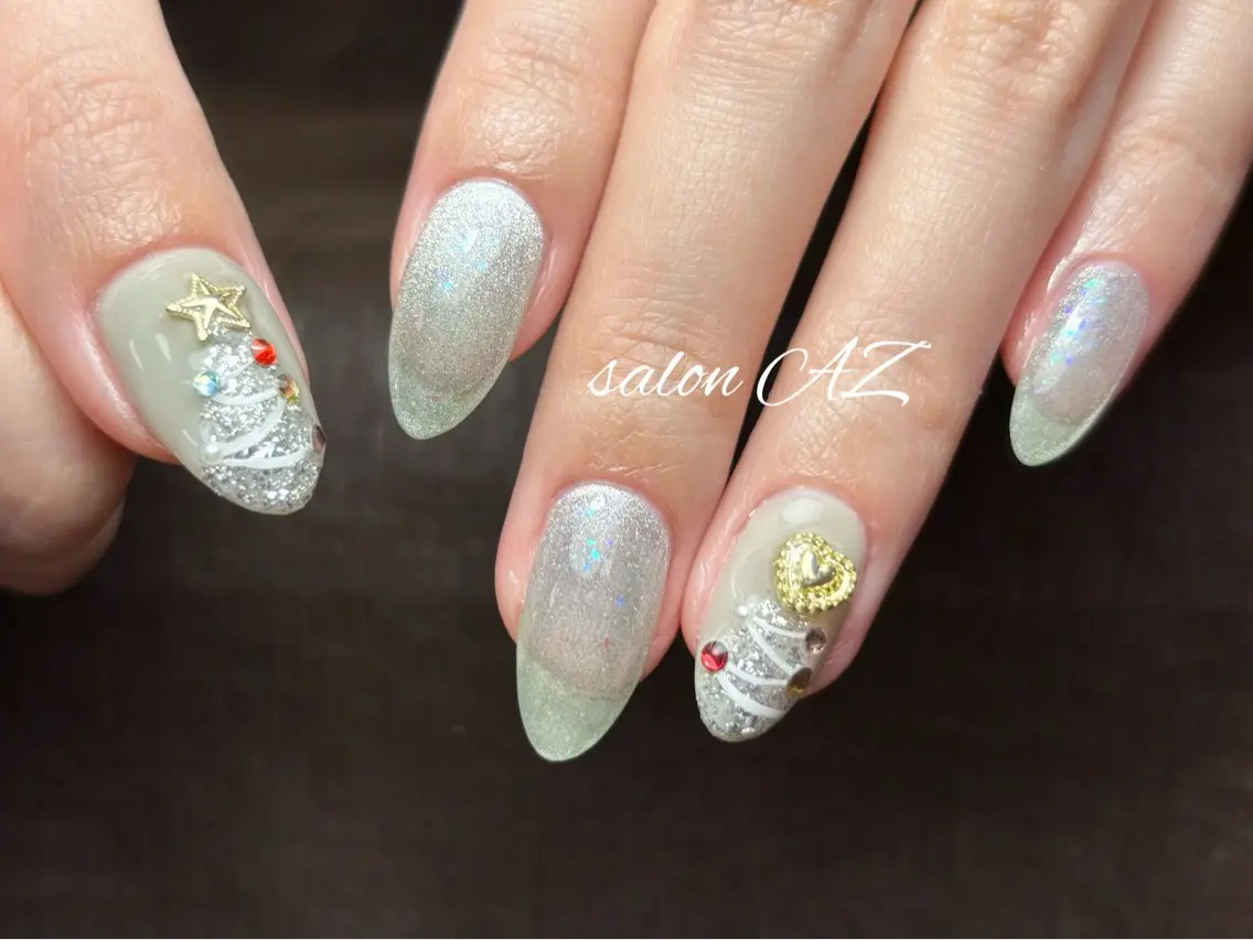 ネイル アートネイル 長さ出し フットネイル フレンチネイル ジェルネイル ハンドネイル salon AZのネイルデザイン