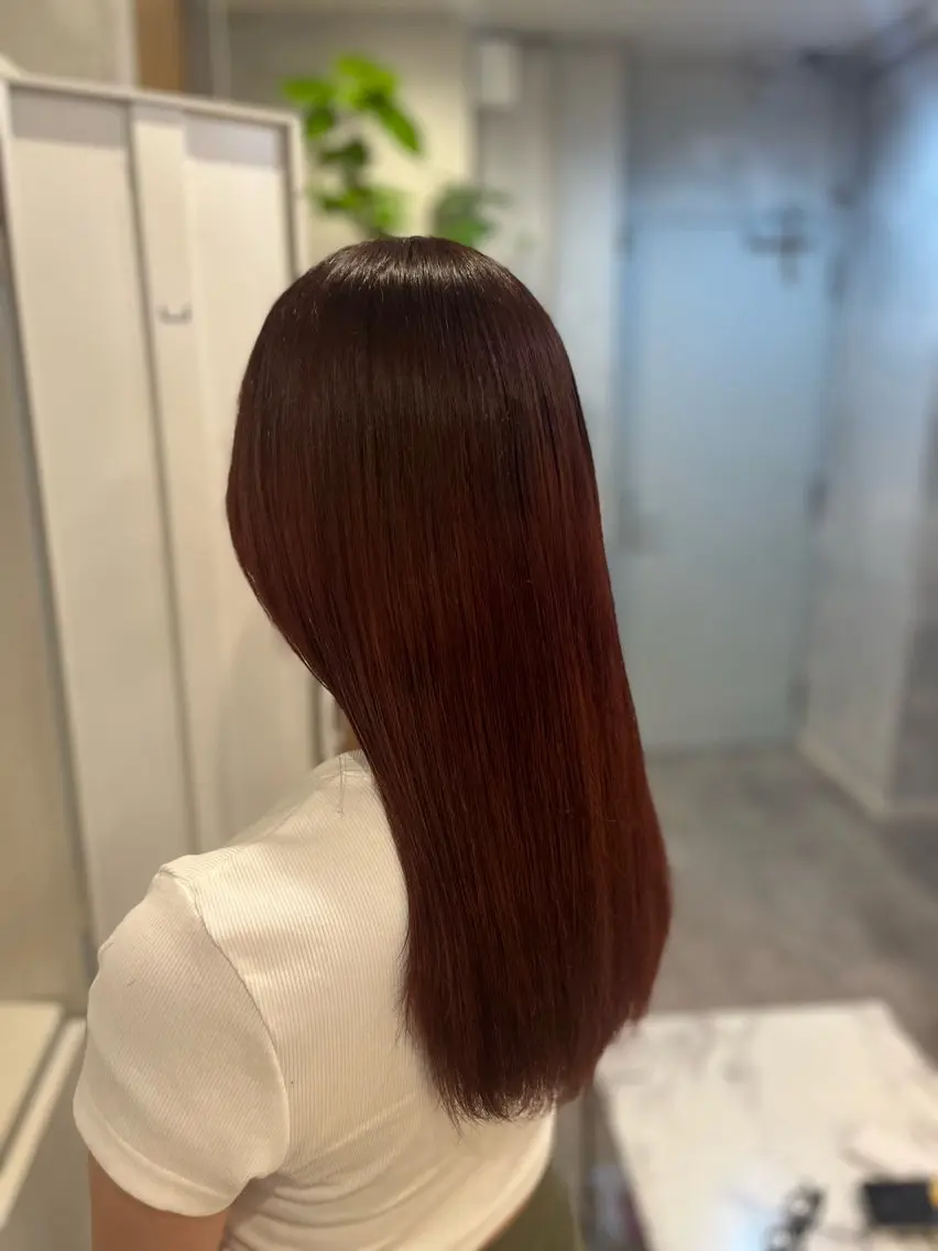 セミロング ヘアカラー 佐伯 美麗のヘアスタイル