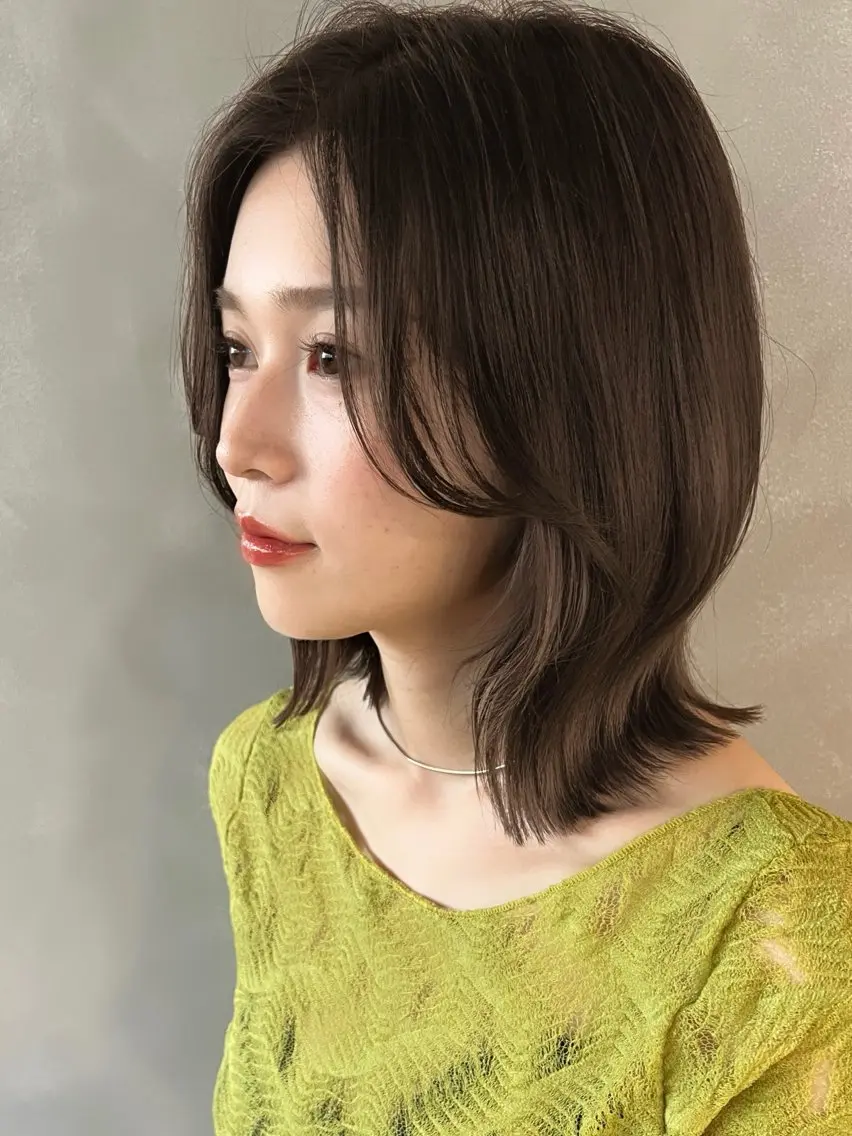 ミディアム カラー パーマ ヘアアレンジ メンズパーマ /セミナーモデル募集のヘアスタイル
