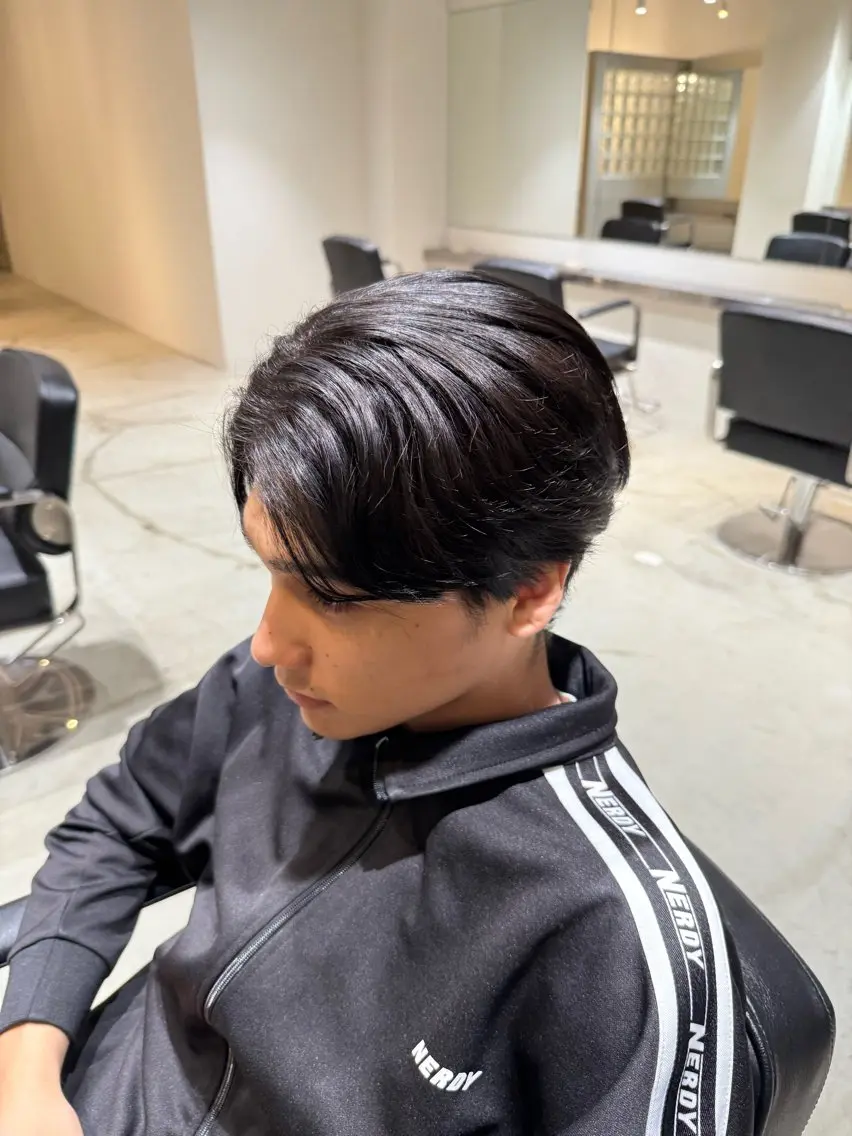 ショート パーマ メンズ パーマ 暖色カラー🌈／ パーマ🌀／凜太郎のヘアスタイル
