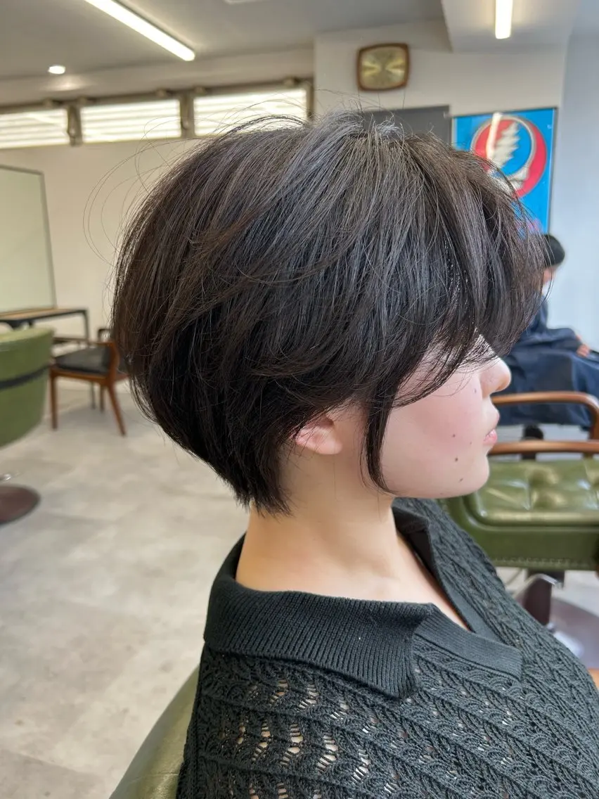ショート 丸みショート ショートヘア カット トリートメント SHAFT Ieiriのヘアスタイル