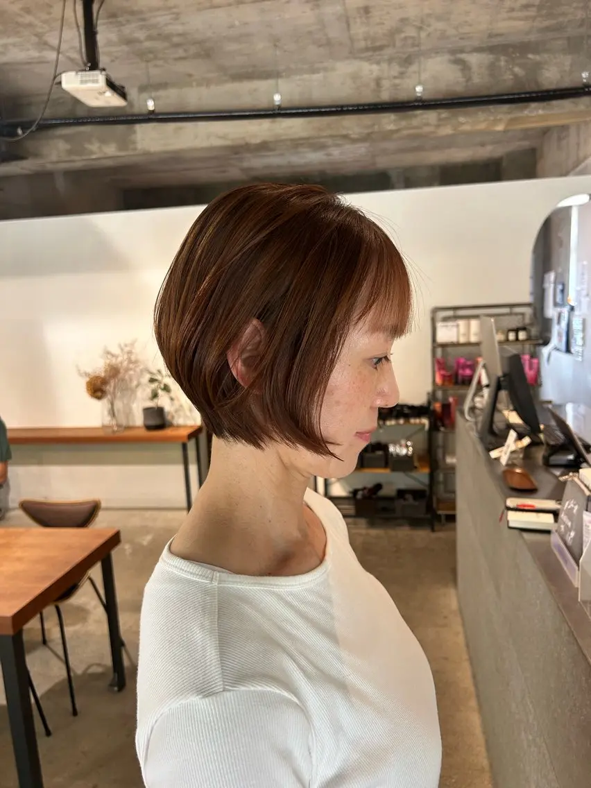 ショート ショートヘア カット トリートメント twig 山田 永嶋芽衣のヘアスタイル