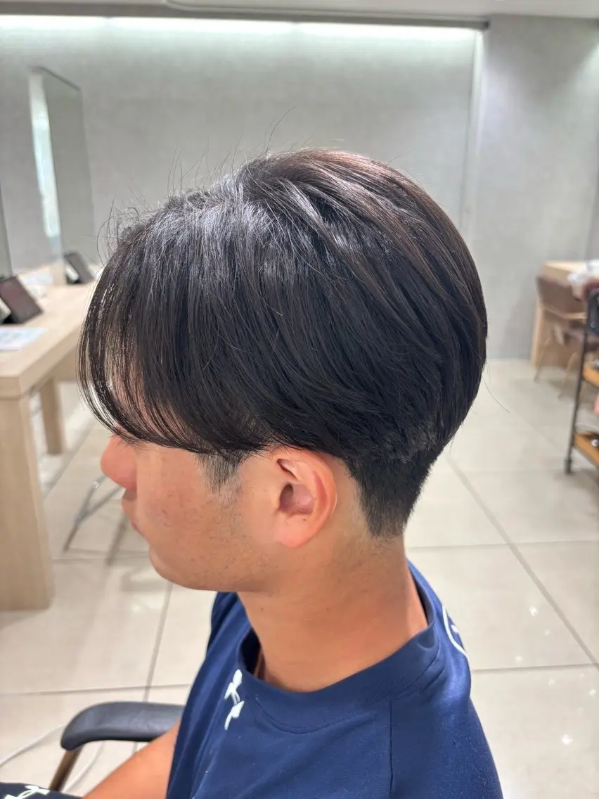 ミディアム パーマ メンズ カット 縮毛矯正 💠メンズ縮毛矯正 /パーマ💠林慶太のヘアスタイル