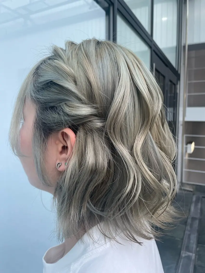 ショート ヘアアレンジ ボブ 🎀MONA あまね🎀のヘアスタイル