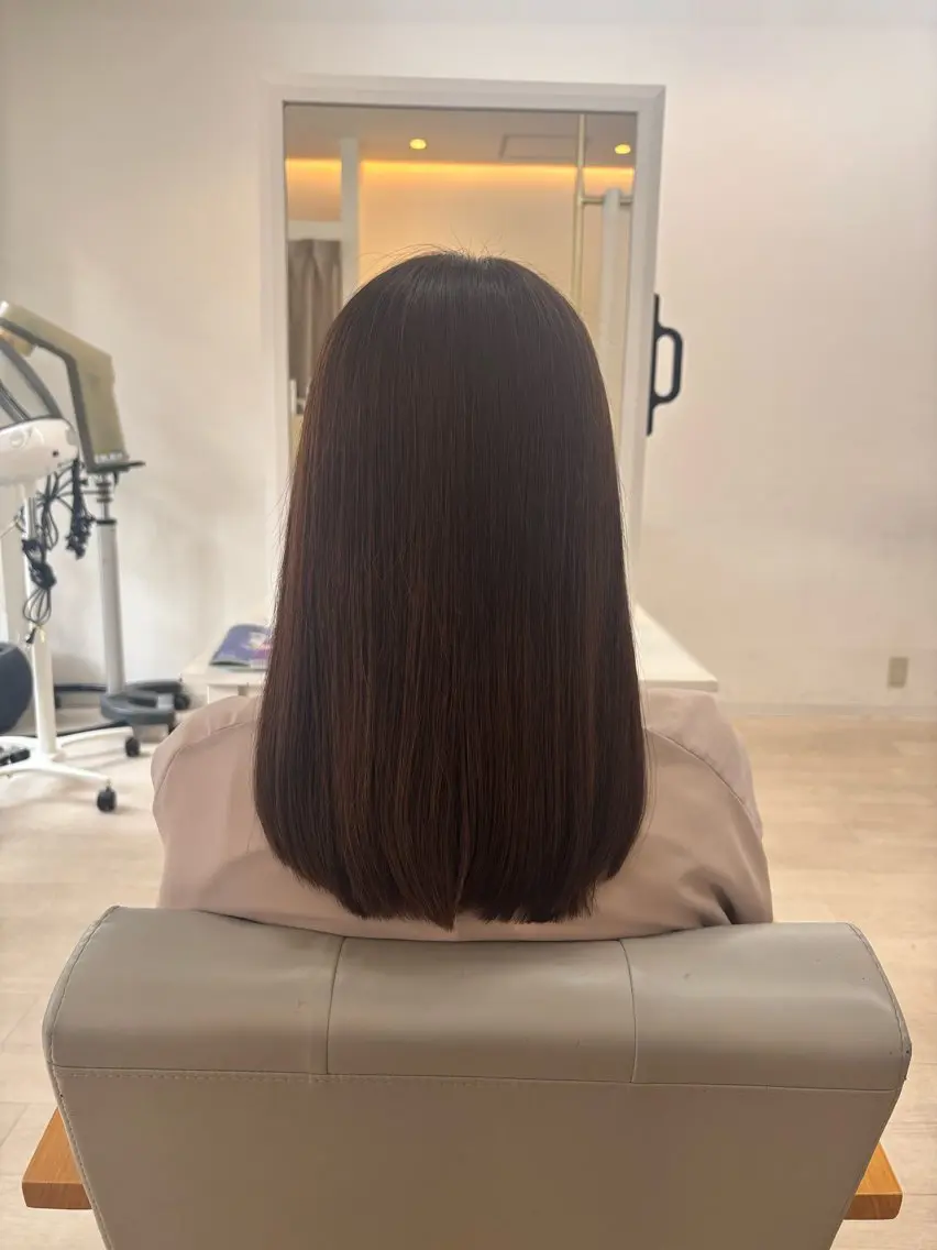 セミロング ヘアカラー ワタセ ヒメカのヘアスタイル