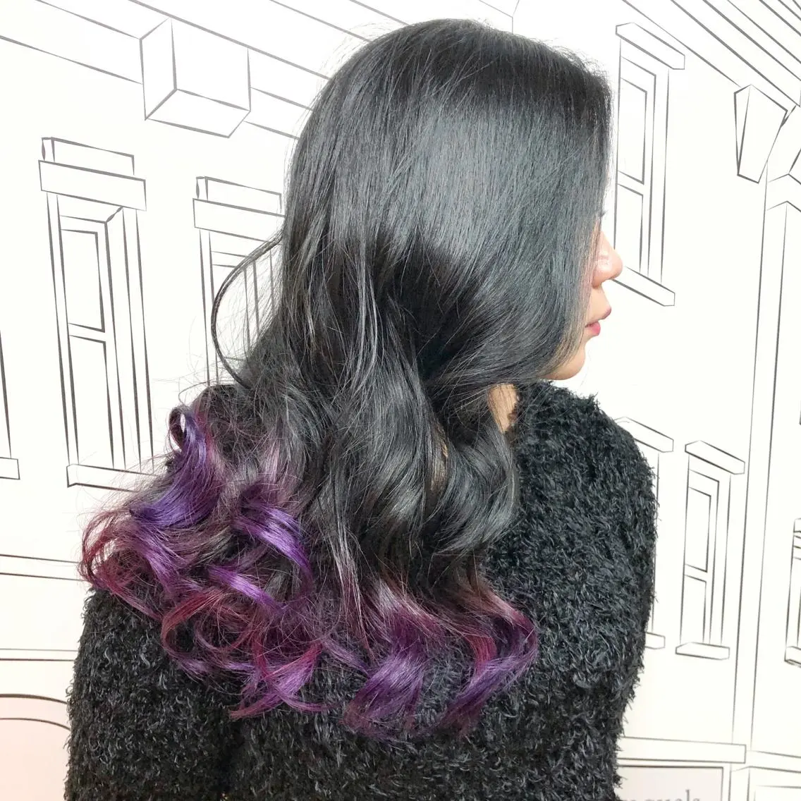 セミロング レイヤー⭐️カラー ⭐️平川雅史のヘアスタイル