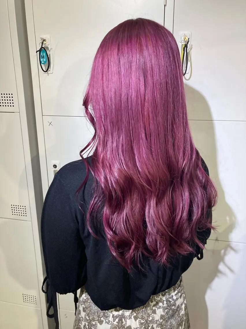 ロング カラー ピンクカラー 🌸髪質改善特化🌸 店長　ゆうやのヘアスタイル