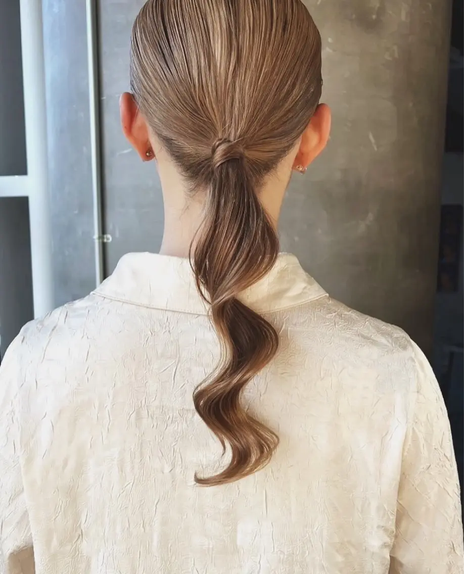 セミロング ヘアアレンジ ヘアセット ヘアセット chamoのヘアスタイル