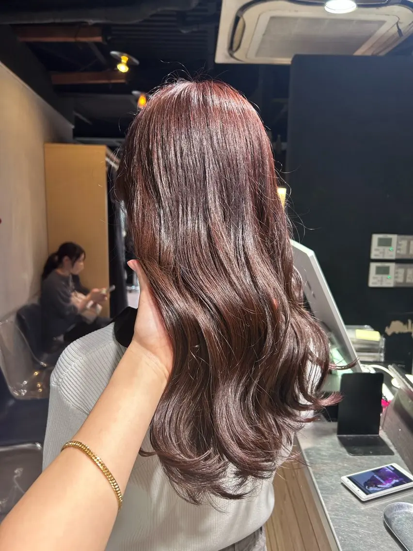 ミディアム ヘアカラー トリートメント ヘッドスパ レイヤーStyle 🪽菜々実のヘアスタイル