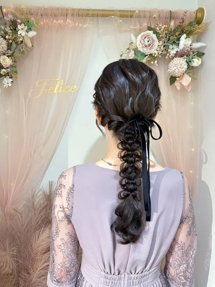 ヘアアレンジ ヘアセット 参列♡デートゆるふわ ヘアメイク🎀みゆうのヘアスタイル