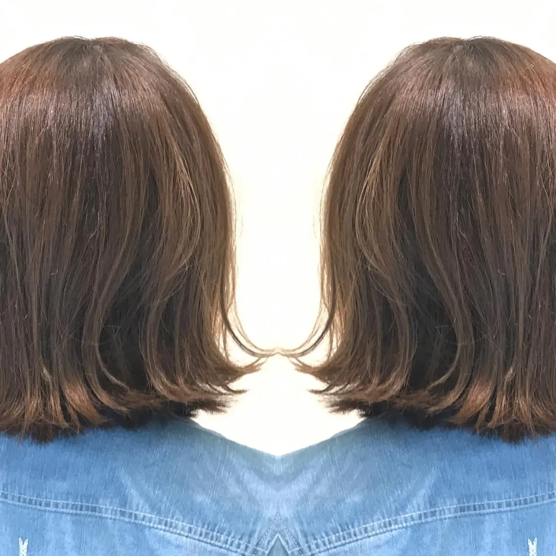 ミディアム カラー ヘアアレンジ ハイライトカラー ボブ ハイライト 外ハネヘア ⭐️髪質改善⭐️ フジヒサゴウタのヘアスタイル