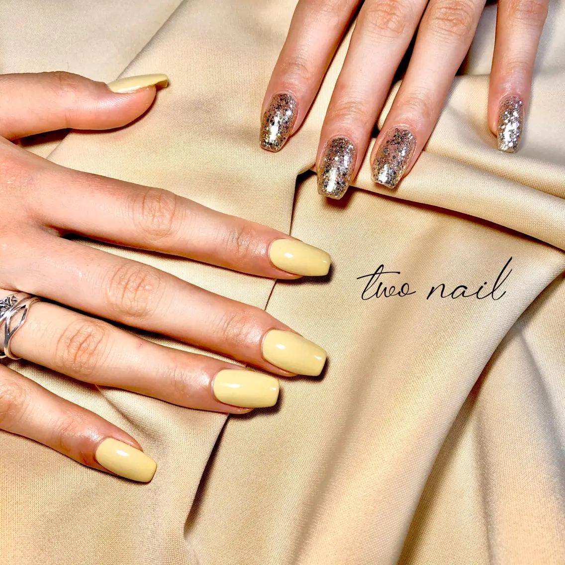 ネイル アートネイル フットネイル ハート ニュアンスネイル ホワイト ハンドネイル two nailのネイルデザイン