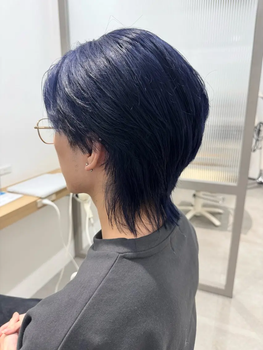 ショート カラー メンズ カット ヘアカラー メンズカット/ ブリーチ/かほのヘアスタイル
