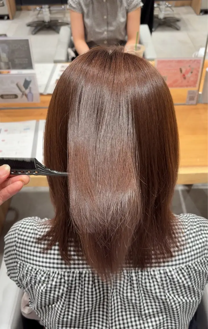 【今だけ限定価格✨️】髪質改善トリートメント🫧 超音波アイロン＋ヘッドマッサージ付☘の写真