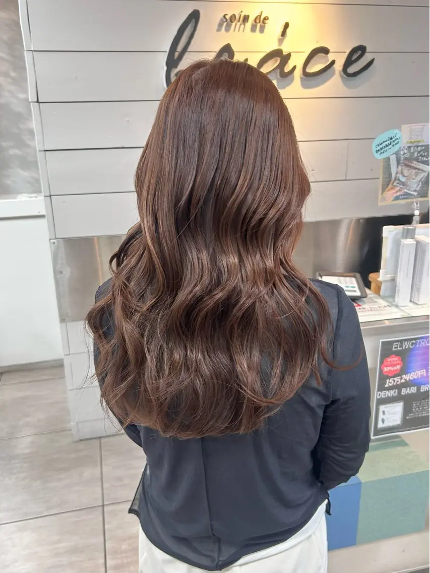 ロング カット ヘアカラー 🫧艶髪カラー🫧 森本くるみのヘアスタイル
