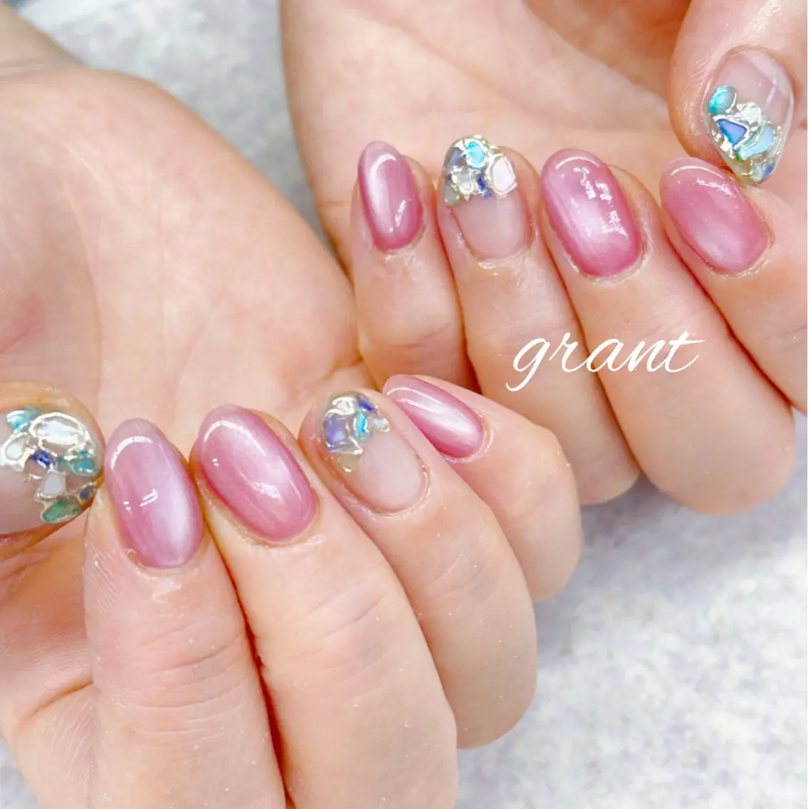 ネイル 夏ネイル ハンドネイル nailsalon grantのネイルデザイン