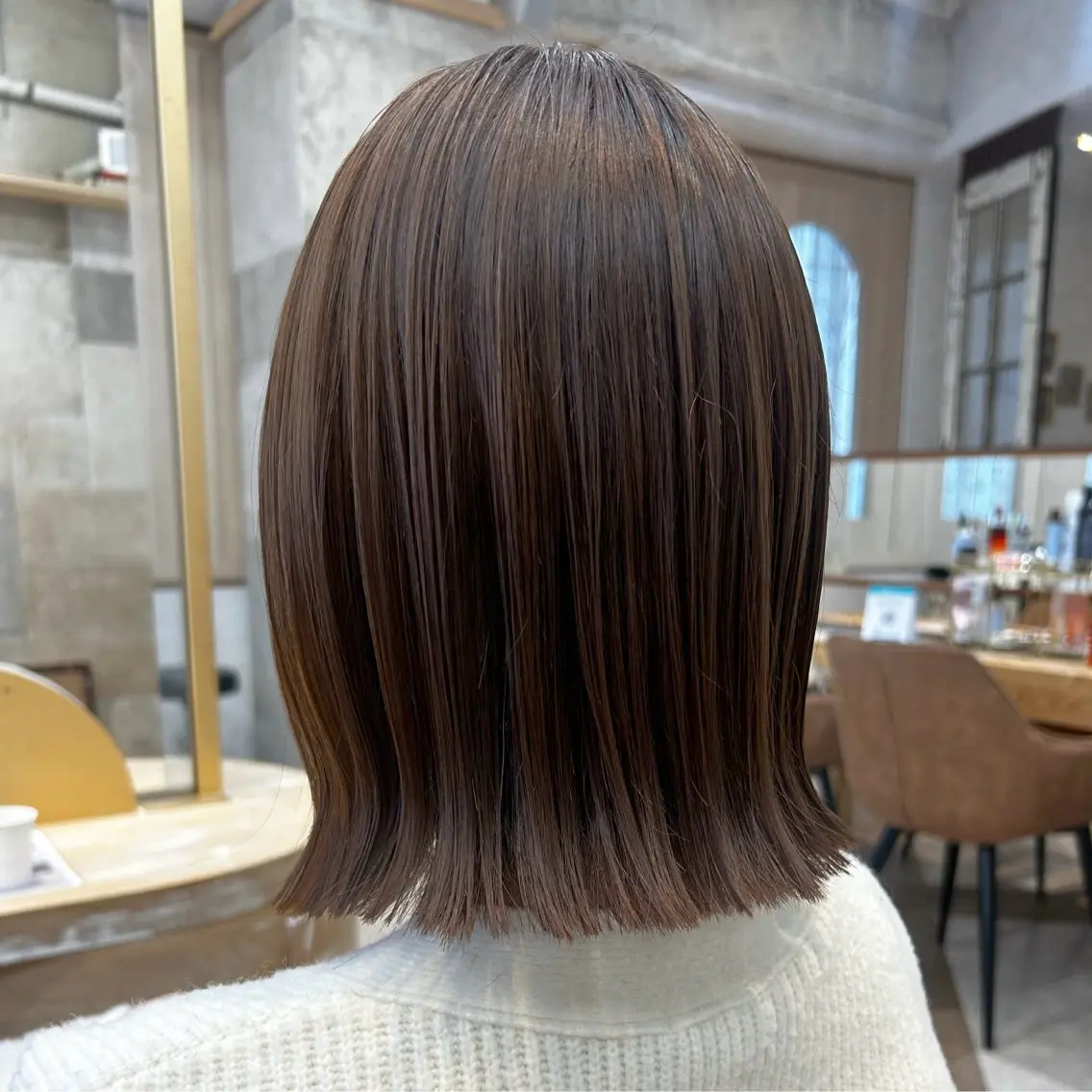 ショート カット ヘアカラー トリートメント 艶カラー/ボブ /似合わせ/田口愛那のヘアスタイル