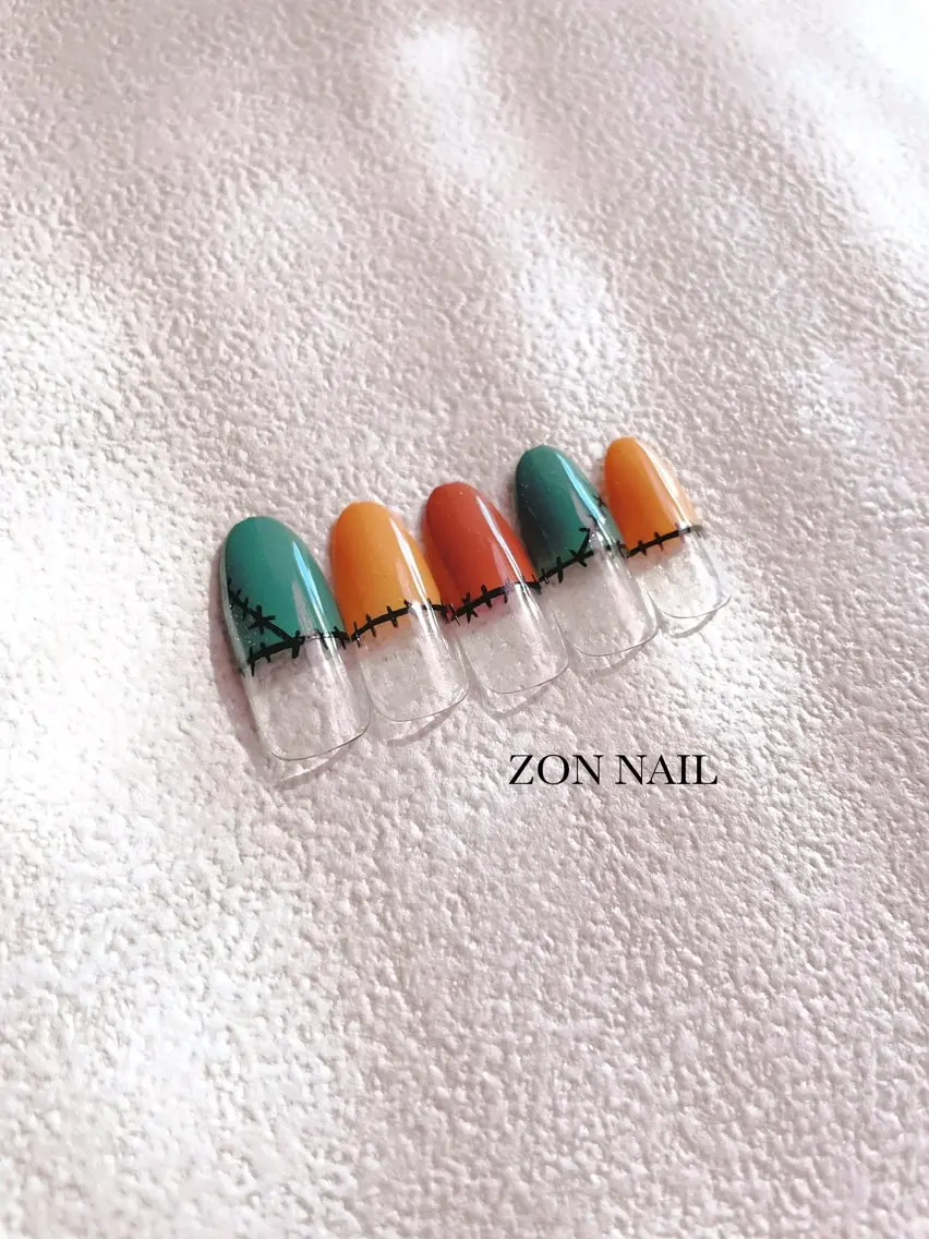 ネイル ハロウィン ZON NAIL 鹿嶋のネイルデザイン