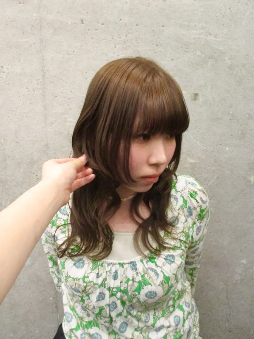 セミロング カラー ベージュカラー ヘアカラー 🫧透明感カラー/ うる艶カラー/すみれのヘアスタイル