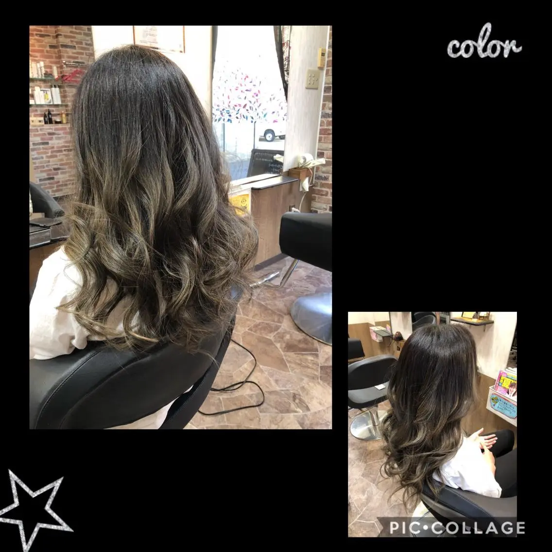 ロング カラー カット ヘアカラー ヘアサロンオスカー 岸和田蛸地蔵店のヘアスタイル