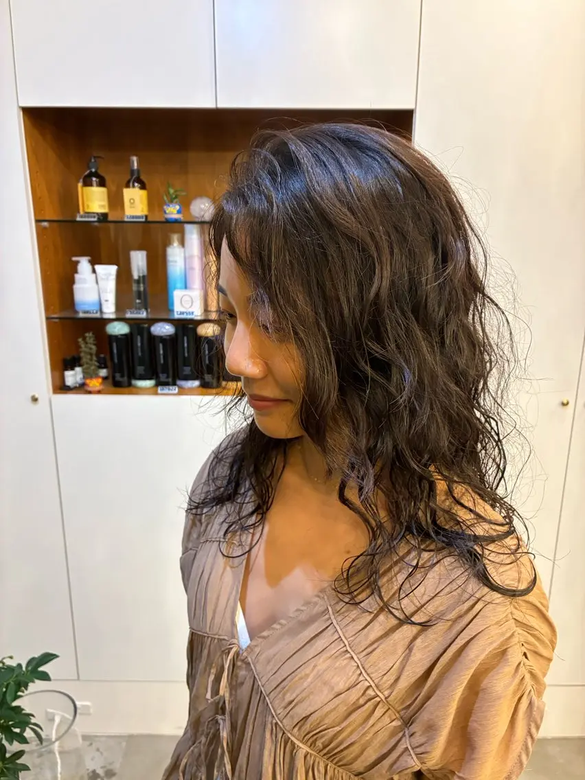 「ラフに可愛く💐」カット+パーマ💐の写真