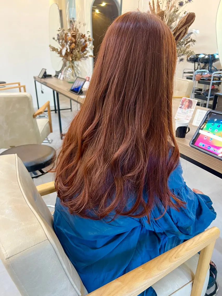カラー 🫧ダブルカラー /縮毛矯正🫧のヘアスタイル