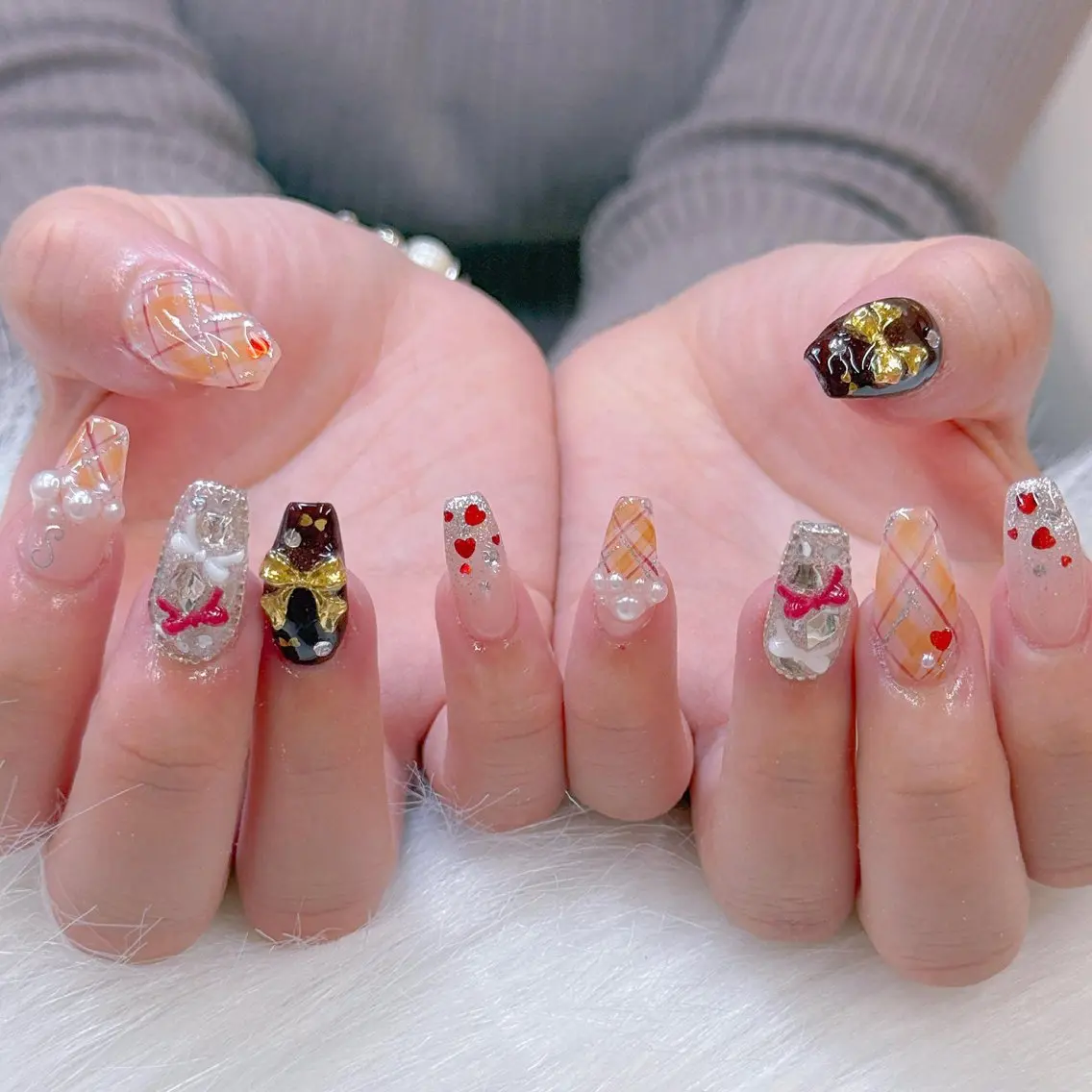 ネイル ANH ゴテゴテネイルのネイルデザイン