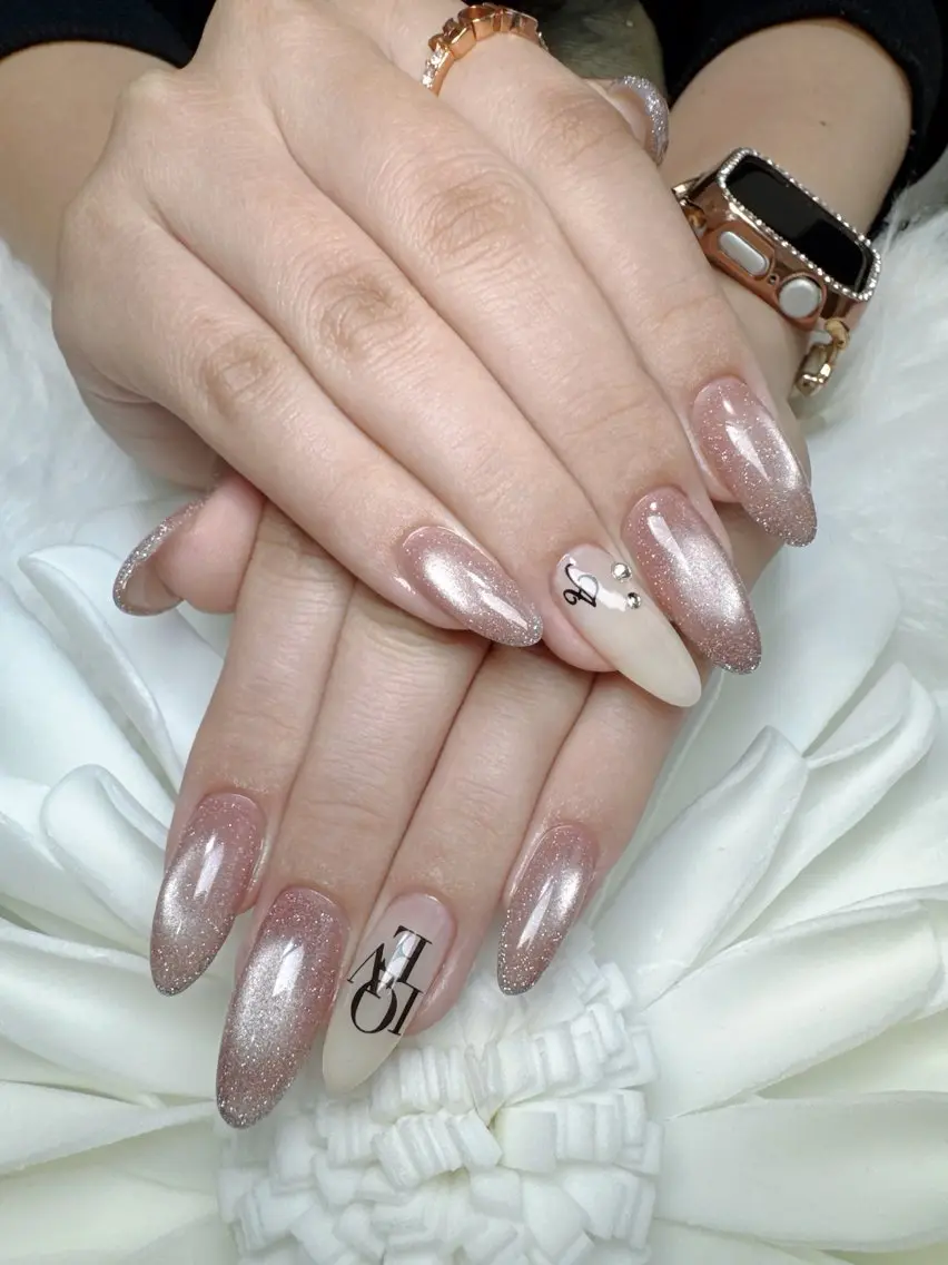 ネイル 持ち込み シンプルネイル ハンドネイル dD.nails 杉戸町ネイルのネイルデザイン