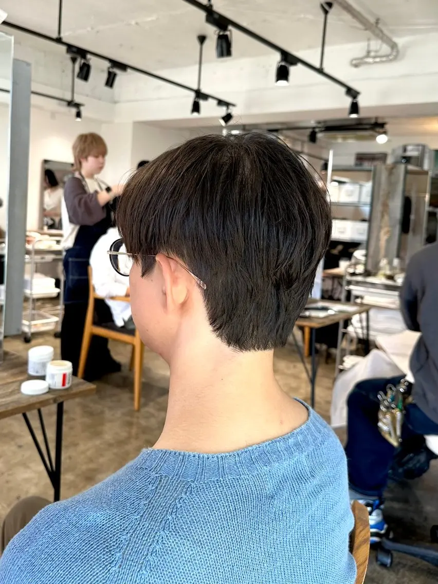 メンズ センターパート メンズパーマ 刈り上げ カット 骨格補正施術/メンズ 専門美容師/YUYAのヘアスタイル