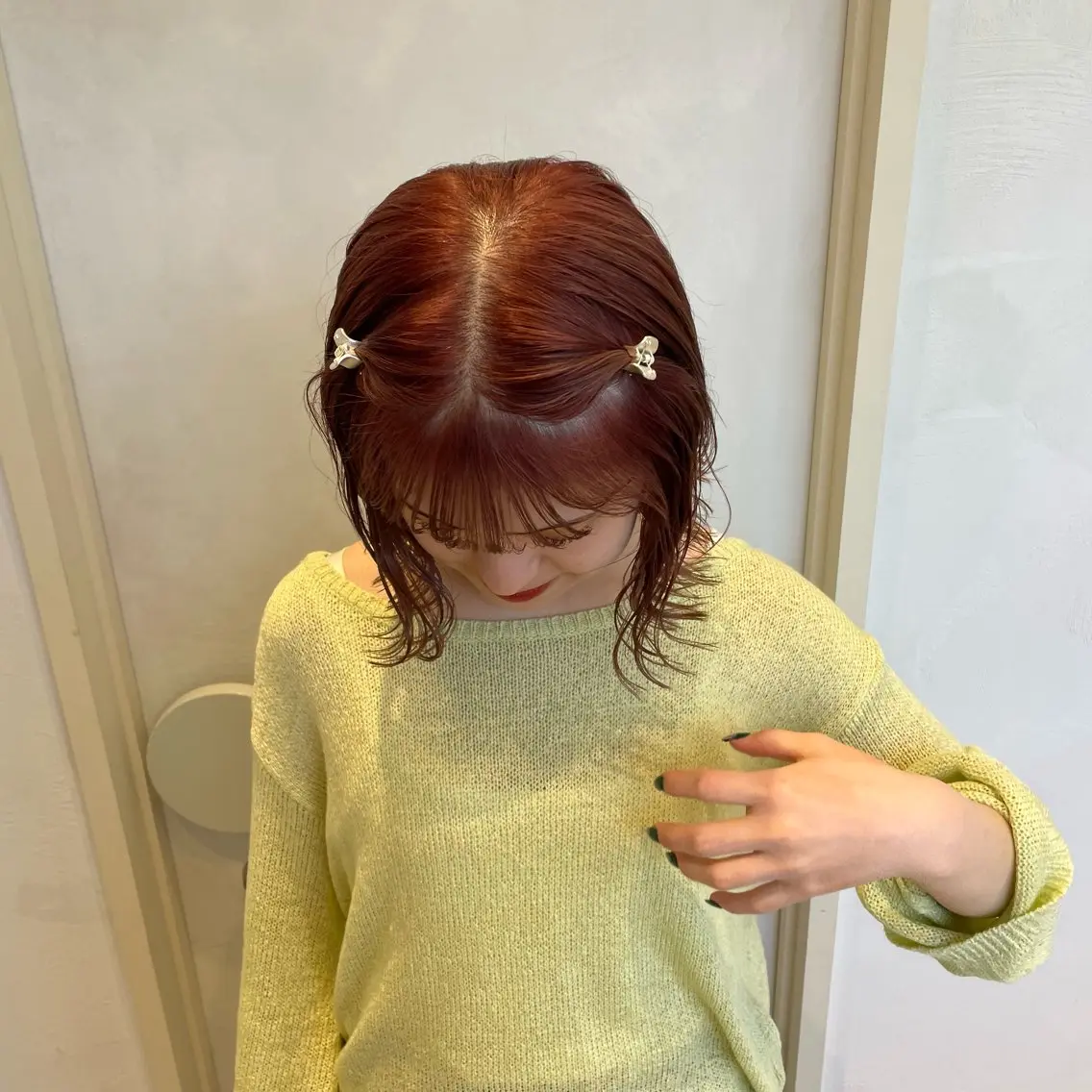 ミディアム ヘアカラー 桑本 さと子のヘアスタイル