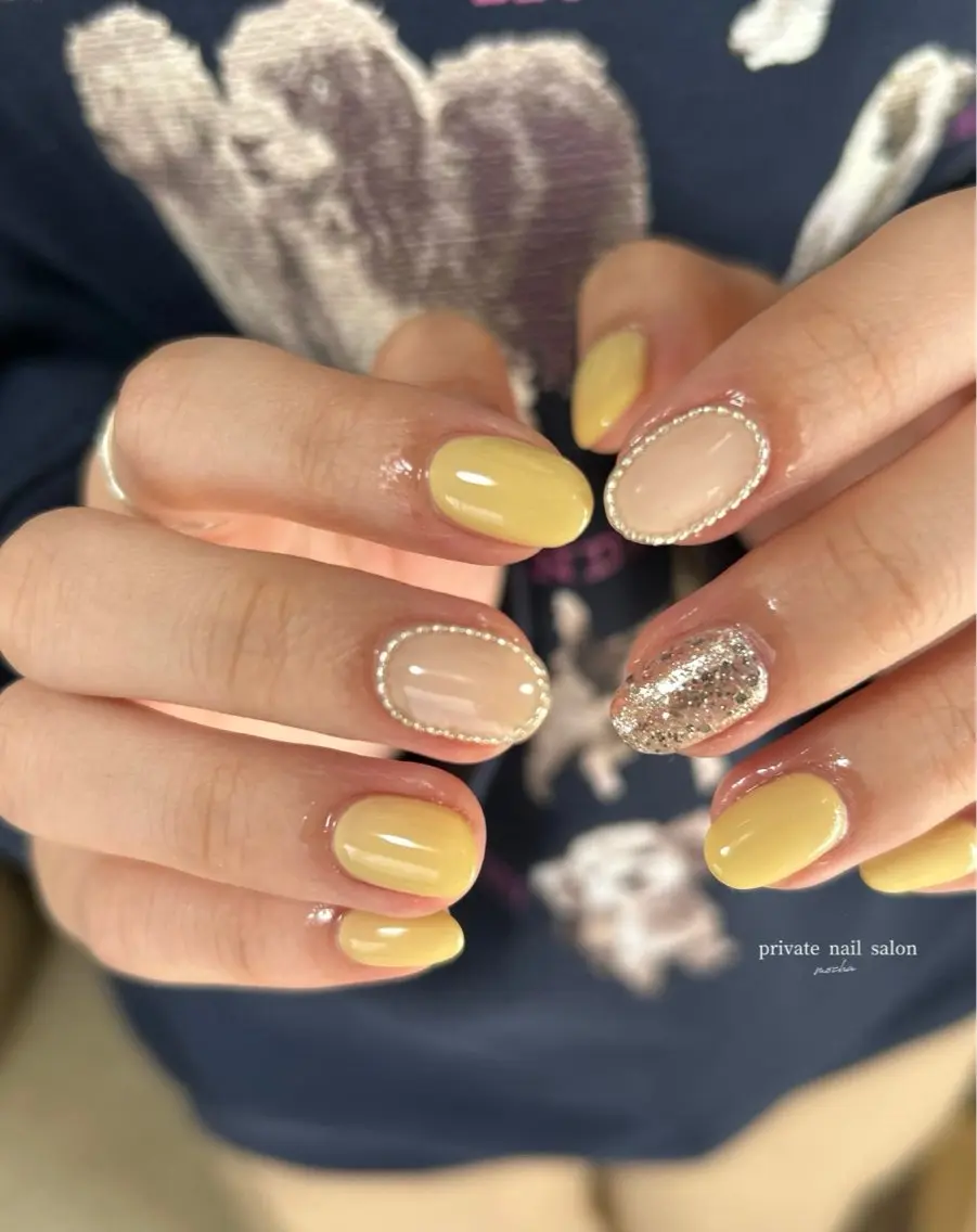 ネイル カジュアル フレンチネイル マグネットネイル ミラーネイル ニュアンスネイル ハンドネイル mocha nailのネイルデザイン