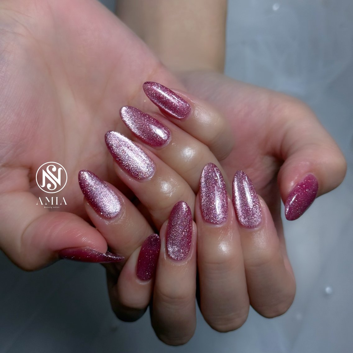 セミロング ハンドネイル フットネイル ハンドケア 🌟AMIA BEAUTY🌟のネイルデザイン
