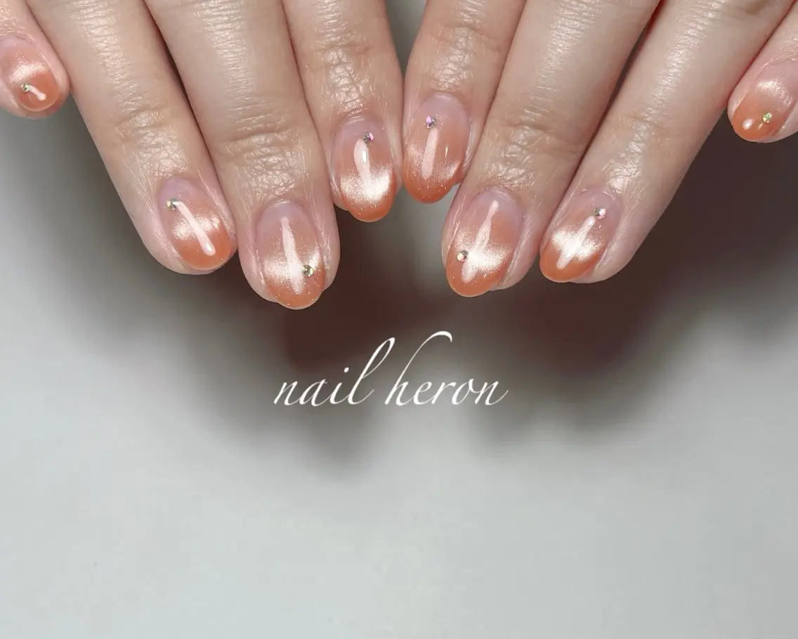 ネイル マグネットネイル ハンドネイル saki_ nail heronのネイルデザイン