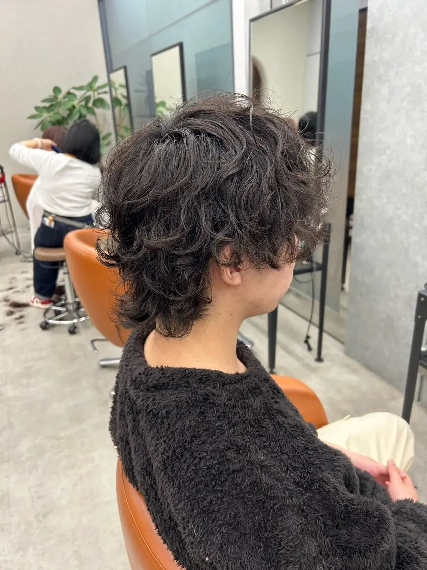 メンズ メンズパーマ ツヤカラー🧸💫 のりかのヘアスタイル