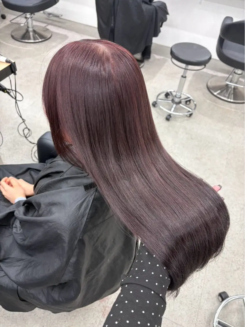 ロング ヘアカラー miku/ラベンダー 透明感カラー🪻❤︎のヘアスタイル