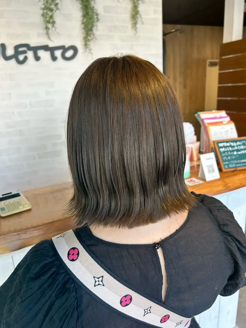 ミディアム ボブ レイヤーカット ショート/レイヤー 🎀細沼玲花のヘアスタイル