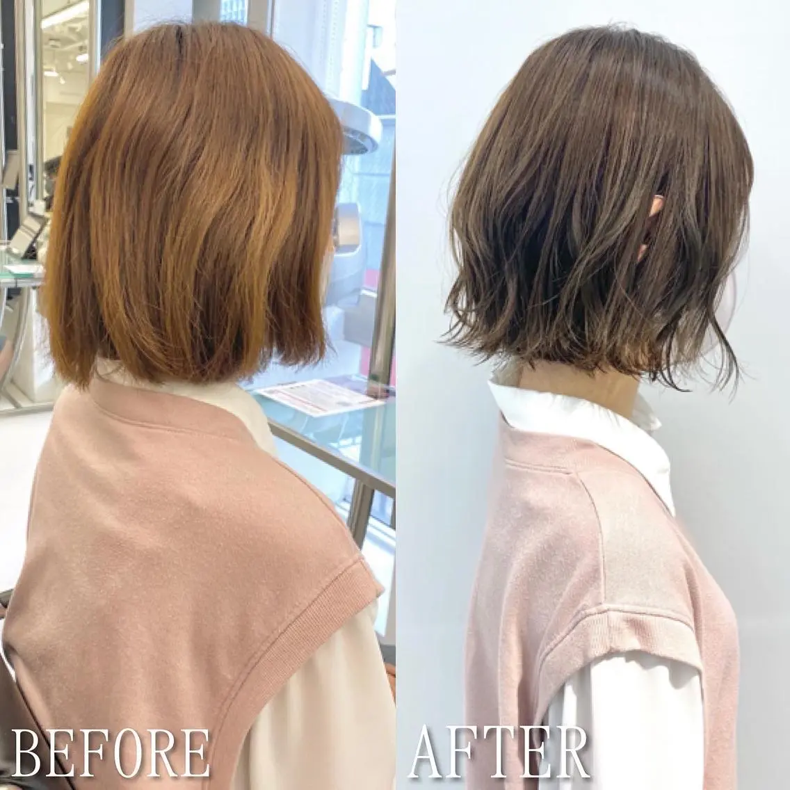 ショート カラー パーマ KONOMI スタイリストのヘアスタイル