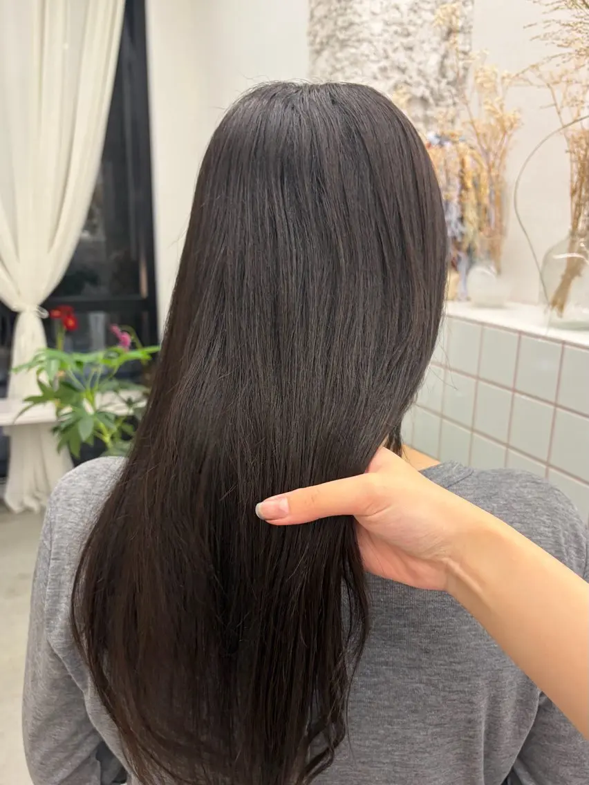 ロング カラー ヘアカラー トリートメント 透明感カラー/名古屋 /栄/木下奈々望のヘアスタイル