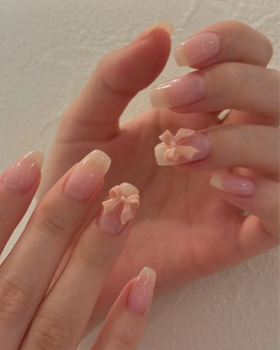 ネイル リボン ハンドネイル Ann nailのネイルデザイン