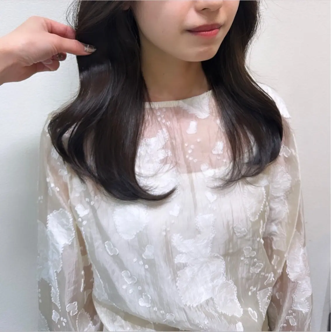セミロング カラー ヘアアレンジ くびれヘア 韓国風ヘア レイヤーカット 🇰🇷韓国スタイル レイヤー/ayanaのヘアスタイル
