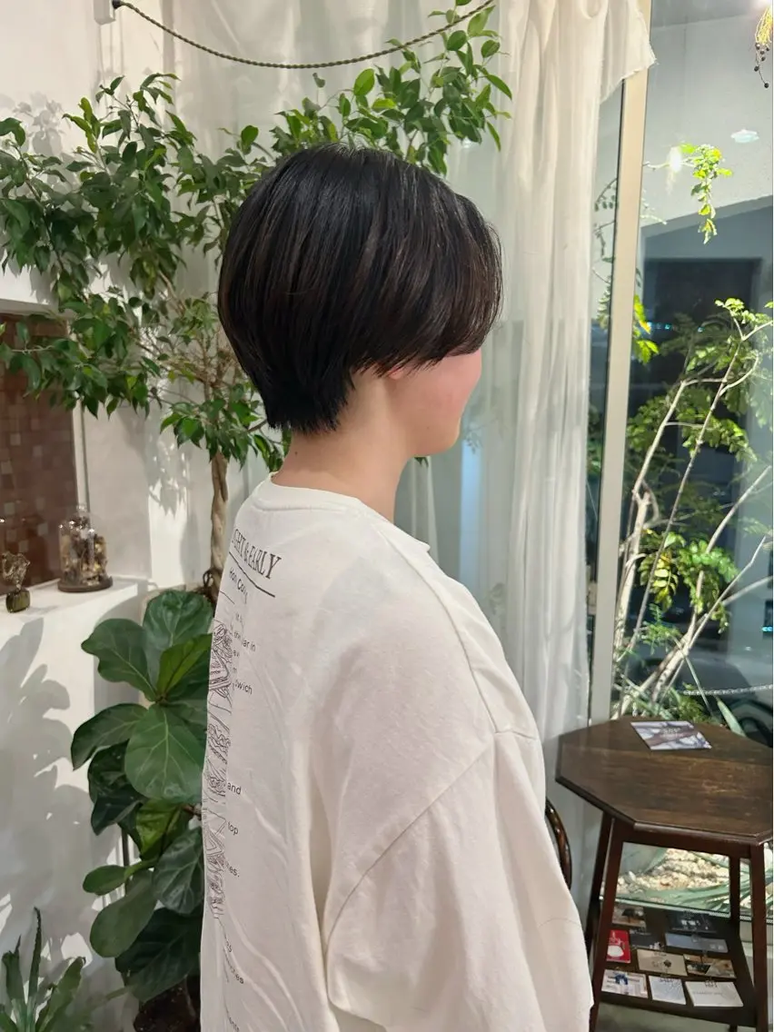 ショート ハンサムショート ショートヘア 谷澤 朋佳のヘアスタイル
