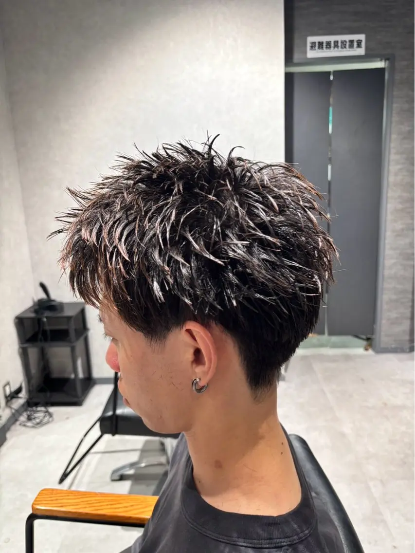 ショート メンズ スパイキーショート ショートヘア カット メンズ専門店NEXT NEO パーマ特化のヘアスタイル