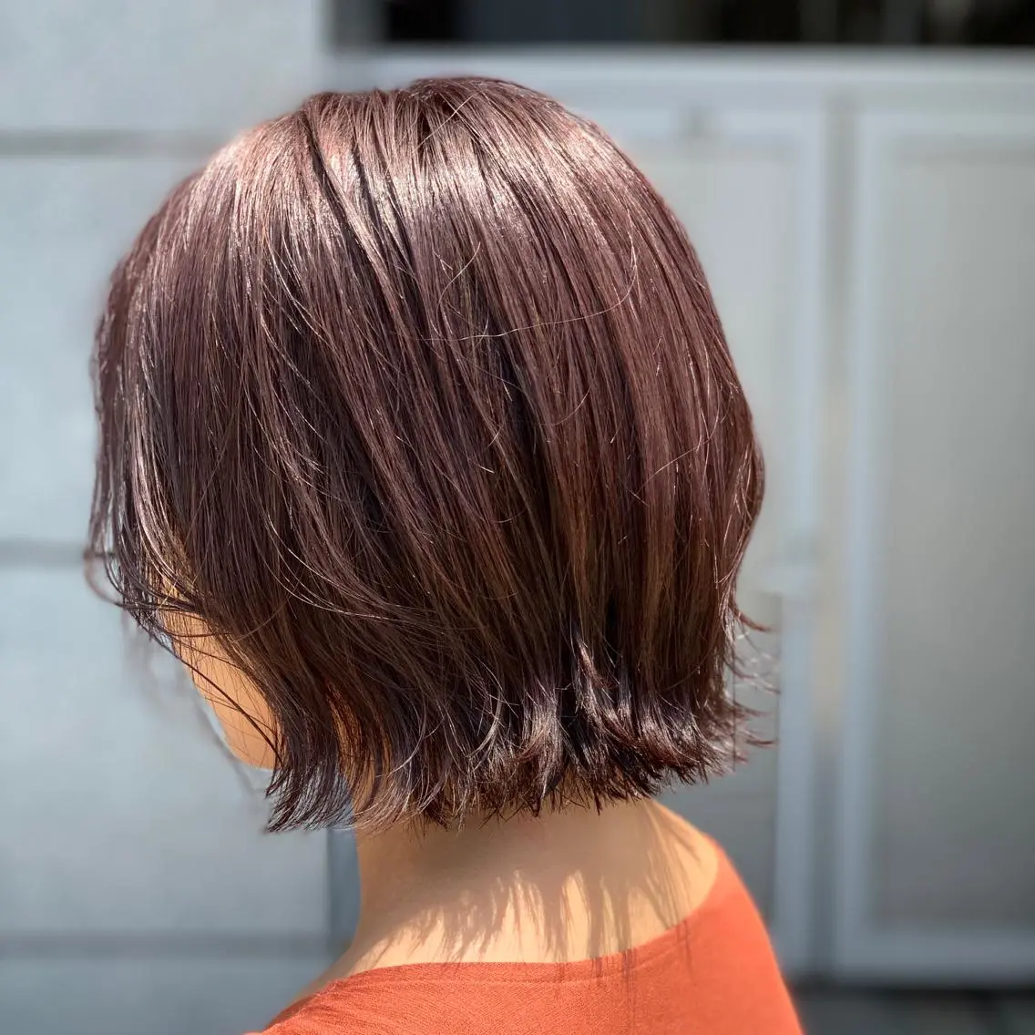 ミディアム ボブ 外ハネヘア カット ヘアカラー arc. arc.のヘアスタイル