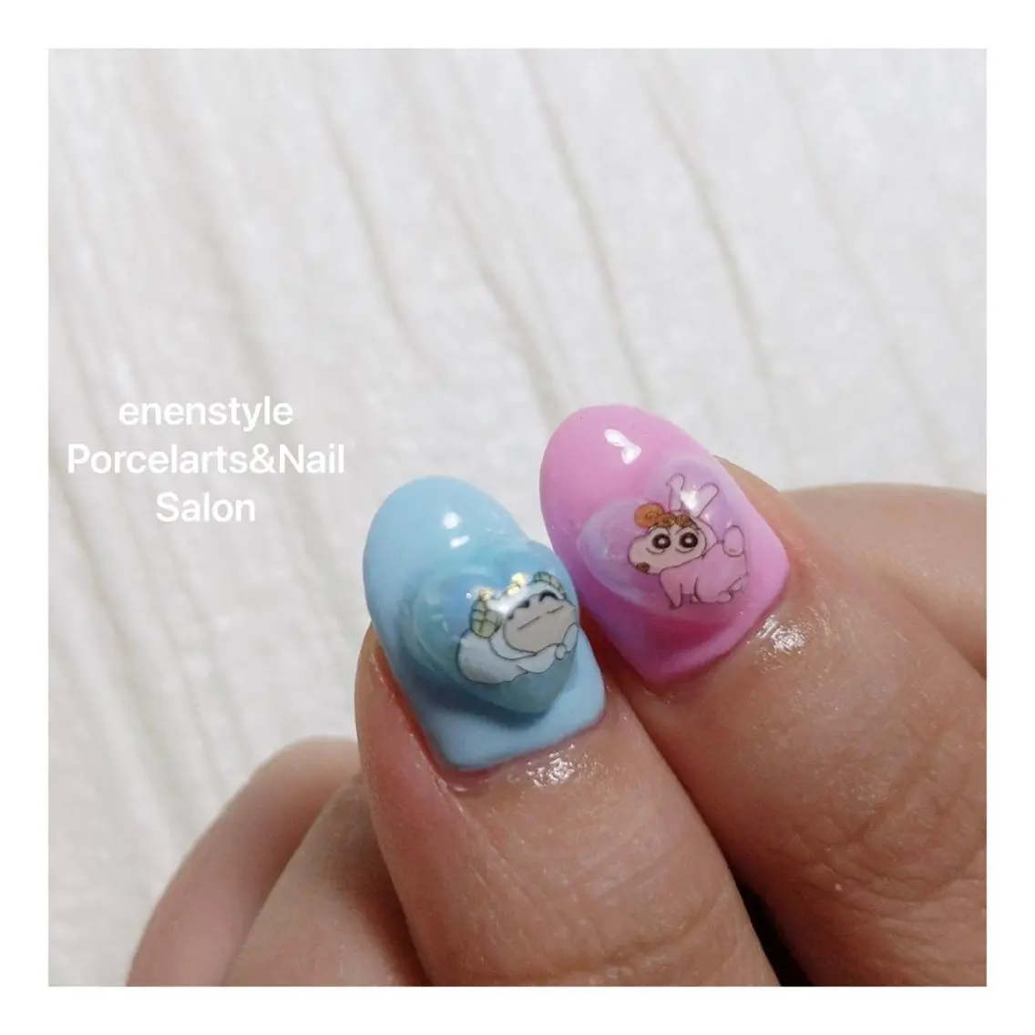 ミディアム ネイル ハンドネイル 🐾enen style 🐾のネイルデザイン